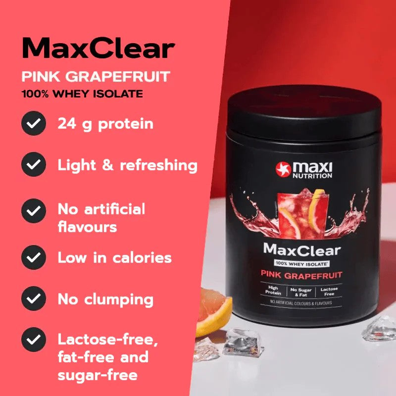 MAXI NUTRITION MaxClear 100% Clear Whey Protein - Pink Grapefruit, 300g
