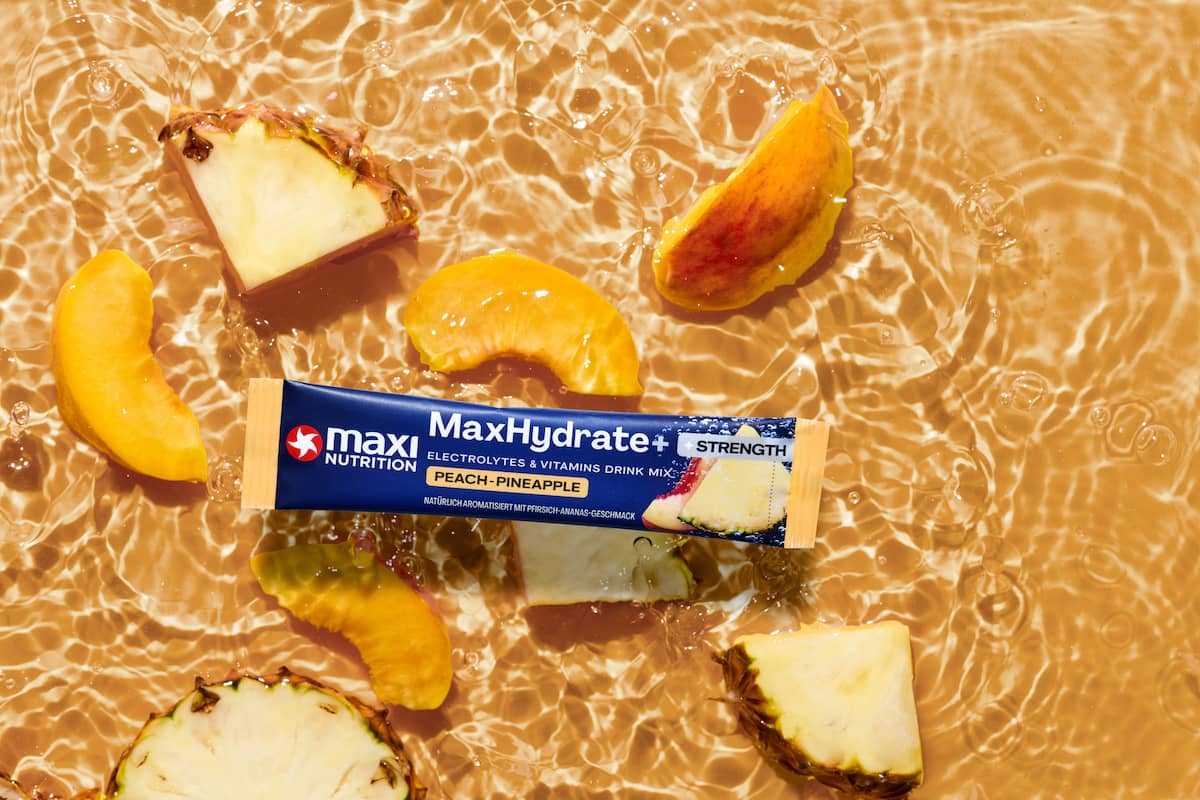MaxHydrate+ Strength Electrolyte Drink PEACH-PINEAPPLE 8 x 20 g