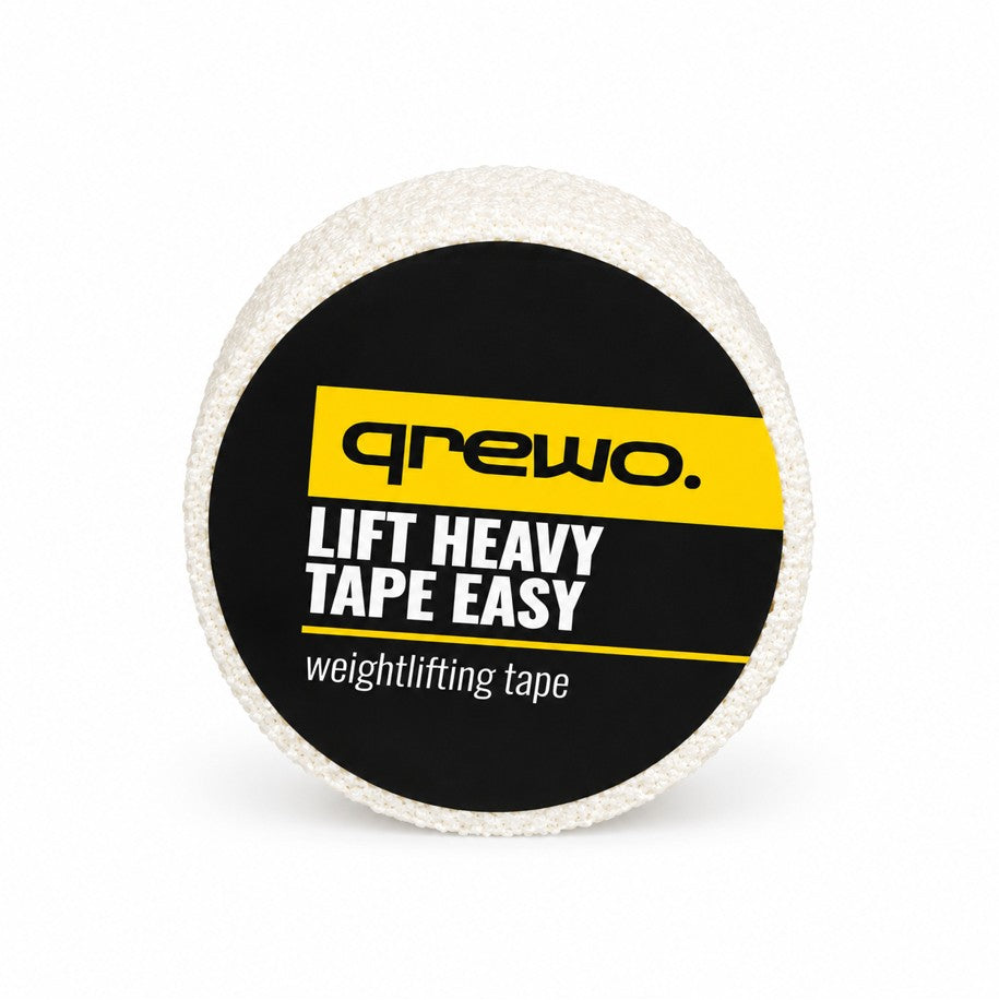 QREWO Weightlifting Tape | Wide 50 mm | White