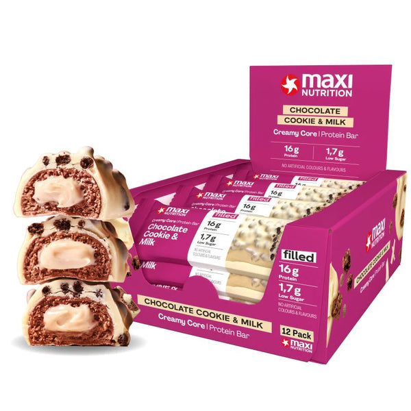 MAXI NUTRITION Creamy Core Bar x12 | High-Protein Snack Bar x12