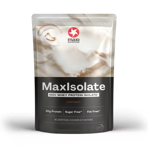 MAXI NUTRITION MaxIsolate Coconut – Premium Izolat Białka Serwatkowego 1000 g